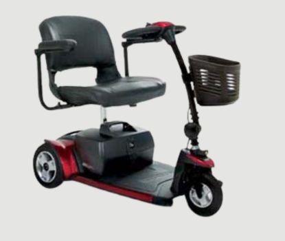 Three wheel mobility scooter for elderly independence